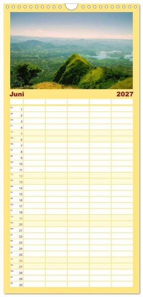 Produktbild: Familienplaner 2027 - El Salvador - Unber&uuml;hrte und wundersch&ouml;ne Natur. mit 5 Spalten (Wandkalender, 21 x 45 cm) CALVENDO
