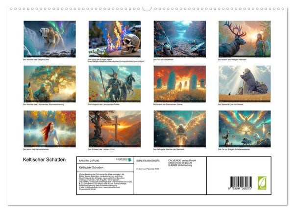 Produktbild: Keltischer Schatten (hochwertiger Premium Wandkalender 2027 DIN A2 quer), Kunstdruck in Hochglanz