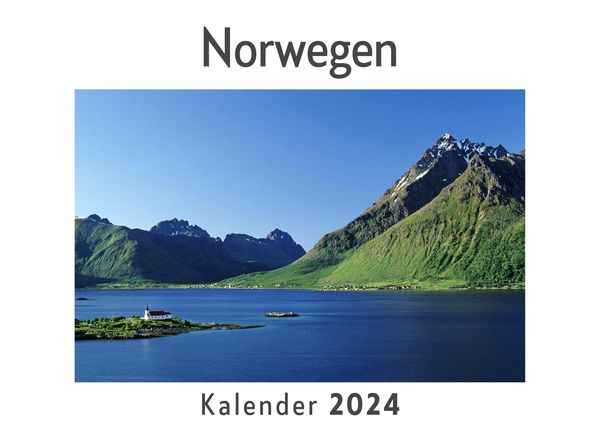 Produktbild: Norwegen (Wandkalender 2024, Kalender DIN A4 quer, Monatskalender im Querformat mit Kalendarium, Das perfekte Geschenk)