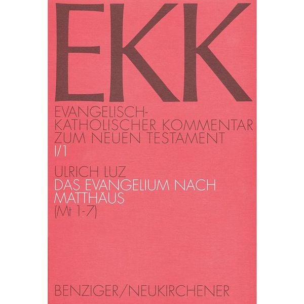 Produktbild: Evangelisch-Kath. Kommentar zum NT / Matth&auml;us 1