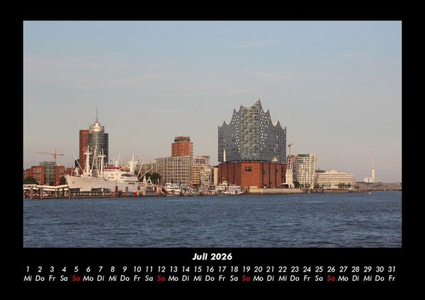 Produktbild: Hamburg 2026 Fotokalender DIN A3