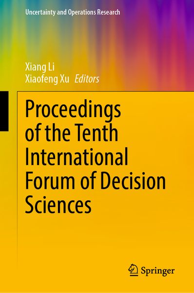 Produktbild: Proceedings of the Tenth International Forum of Decision Sciences