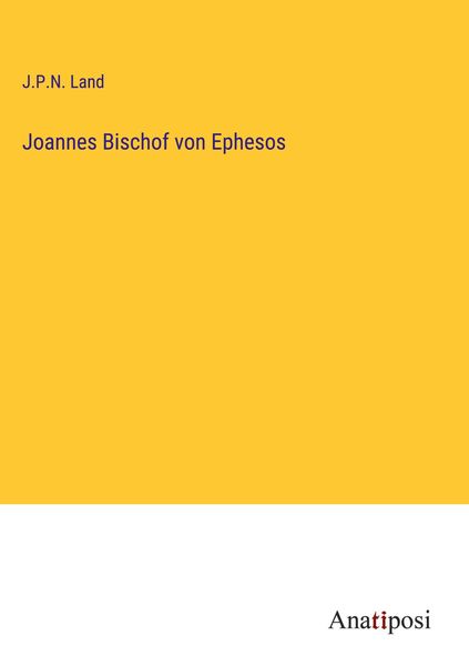 Produktbild: Joannes Bischof von Ephesos