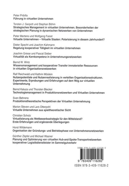 Produktbild: Virtuelle Unternehmen