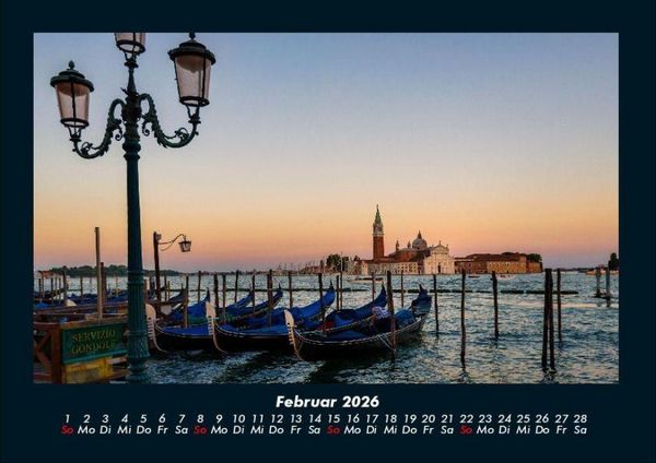Produktbild: Venedig 2026 Fotokalender DIN A4