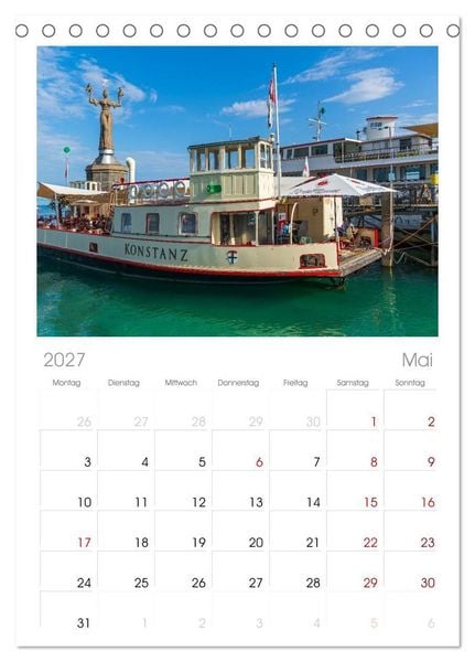 Produktbild: Tischplaner 2027 - Konstanz - Traumort am Bodensee (A5 Tischkalender zum Aufstellen) CALVENDO