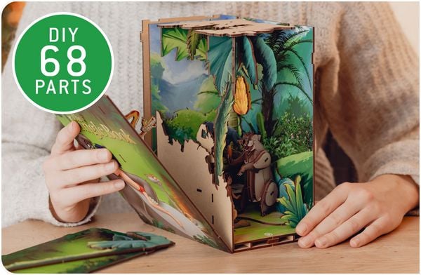 Produktbild: Book Nook DIY B&uuml;cherecke Disney Das Dschungelbuch