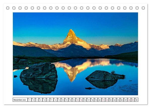 Produktbild: Alpenartig (Tischkalender 2026 DIN A5 quer), CALVENDO Monatskalender