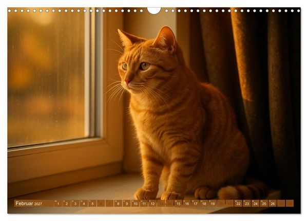 Produktbild: Katzenblicke &ndash; Eleganz und Anmut (Wandkalender 2027 DIN A3 quer), CALVENDO Monatskalender