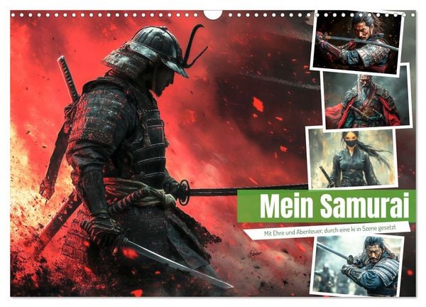 Mein Samurai (Wandkalender 2026 DIN A3 quer), CALVENDO Monatskalender