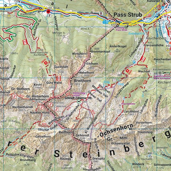 Produktbild: Freytag & berndt Wanderkarte WK 393 Loferer und Leoganger Steinberge, Nationalpark Berchtesgaden 1:50.000