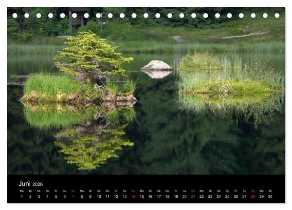 Produktbild: Bayerischer Wald - der Osten Bayerns (Tischkalender 2026 DIN A5 quer), CALVENDO Monatskalender