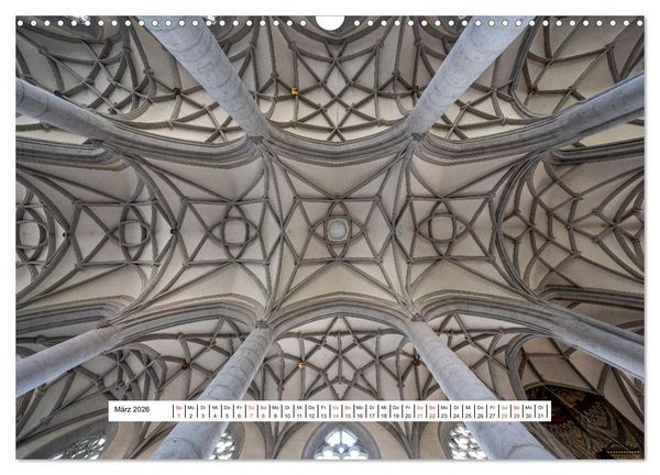 Produktbild: Gew&ouml;lbe des Glaubens &ndash; Kirchendecken Europas (Wandkalender 2026 DIN A3 quer), CALVENDO Monatskalender