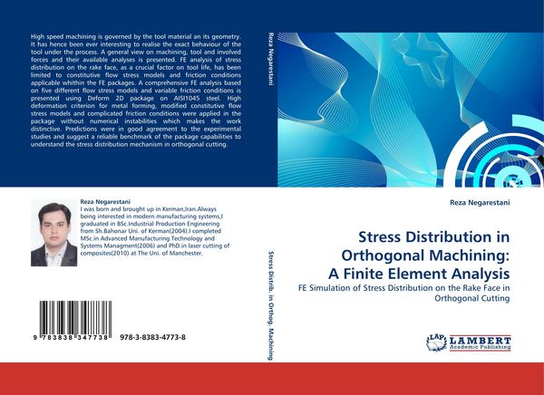 Produktbild: Stress Distribution in Orthogonal Machining: A Finite Element Analysis