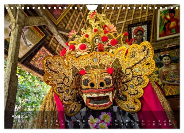 Produktbild: Bali - Insel der Tempel, G&ouml;tter und D&auml;monen (Wandkalender 2026 DIN A4 quer), CALVENDO Monatskalender