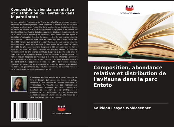 Produktbild: Composition, abondance relative et distribution de l'avifaune dans le parc Entoto