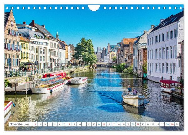 Produktbild: Gent - staunen und erleben (Wandkalender 2026 DIN A4 quer), CALVENDO Monatskalender