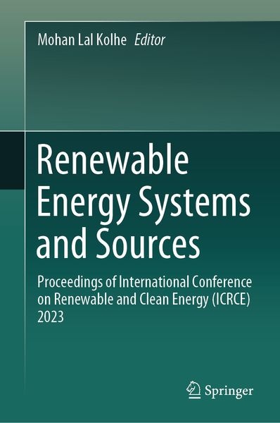 Produktbild: Renewable Energy Systems and Sources