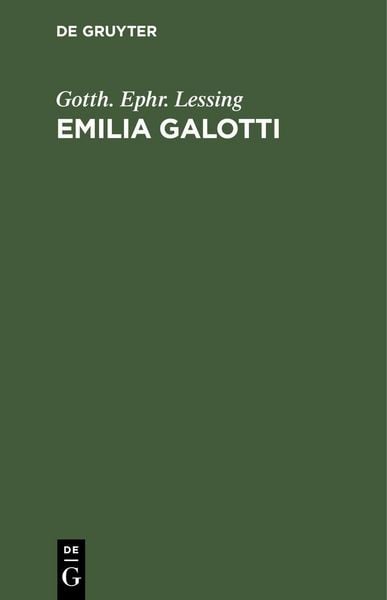 Produktbild: Emilia Galotti