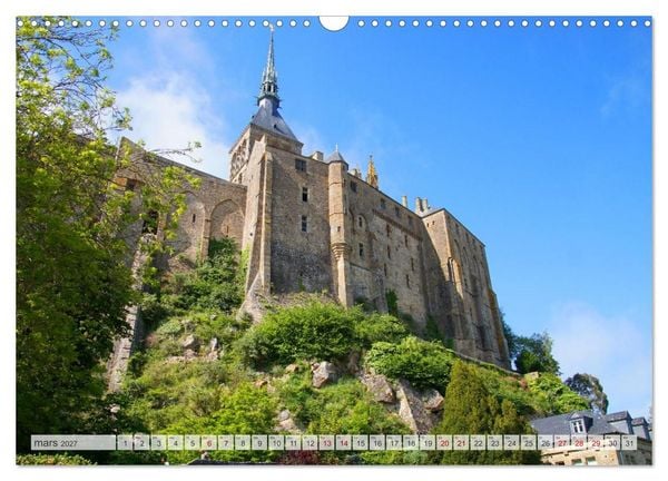 Produktbild: Le Mont-Saint-Michel - Impressionnante montagne monastique (Calendrier mural 2027 DIN A3 vertical), CALVENDO calendrier mensuel