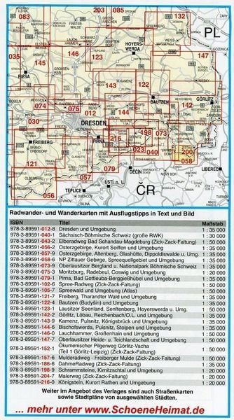 Produktbild: Zittauer Gebirge, Kurort Oybin, Kurort Jonsdorf und Umgebung 1:20 000 Wander- und Radwanderkarte LZ bis 2027
