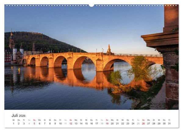 Produktbild: Heidelberg im Fokus (hochwertiger Premium Wandkalender 2026 DIN A2 quer), Kunstdruck in Hochglanz