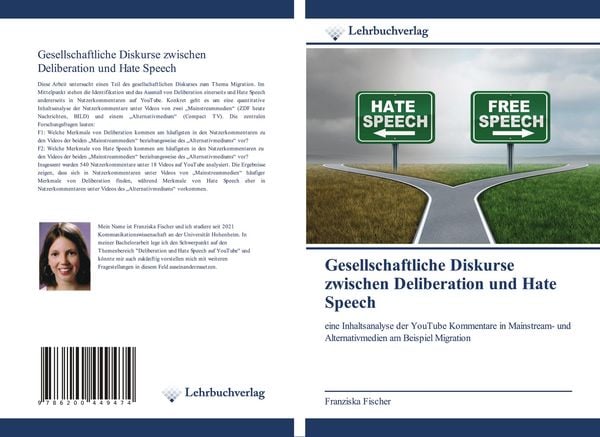 Produktbild: Gesellschaftliche Diskurse zwischen Deliberation und Hate Speech