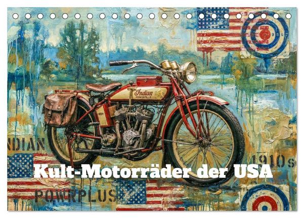 Produktbild: Kult-Motorr&auml;der der USA (Tischkalender 2027 DIN A5 quer), CALVENDO Monatskalender