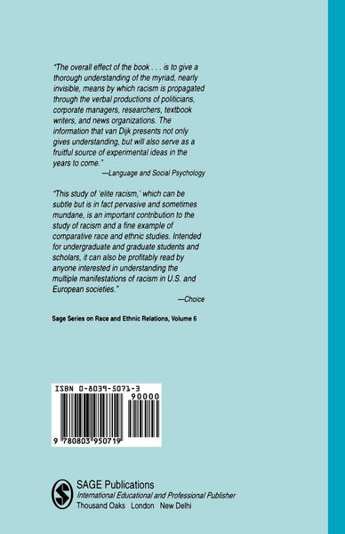 Produktbild: Elite Discourse and Racism