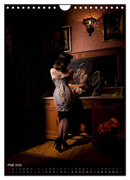 Produktbild: Boudoir Burlesque (Calendrier mural 2026 DIN A4 horizontal), CALVENDO calendrier mensuel
