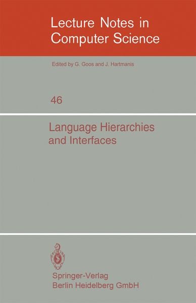Produktbild: Language Hierarchies and Interfaces