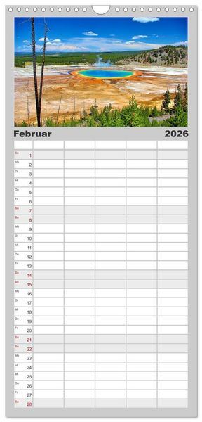 Produktbild: Familienplaner 2026 - Magische Wunderwelten der Natur mit 5 Spalten (Wandkalender, 21 x 45 cm) CALVENDO