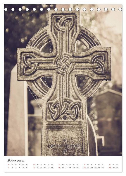 Produktbild: Dean Cemetery - Historischer Friedhof Edinburgh (Tischkalender 2026 DIN A5 hoch), CALVENDO Monatskalender