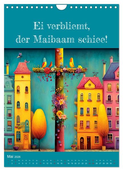 Produktbild: Erzgebirge mei Haamit - Mundart-Kalender mit s&auml;chsischem Humor (Wandkalender 2026 DIN A4 hoch), CALVENDO Monatskalender