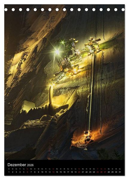 Produktbild: Der Tagebau Hambach (Tischkalender 2026 DIN A5 hoch), CALVENDO Monatskalender
