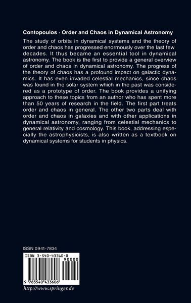 Produktbild: Order and Chaos in Dynamical Astronomy