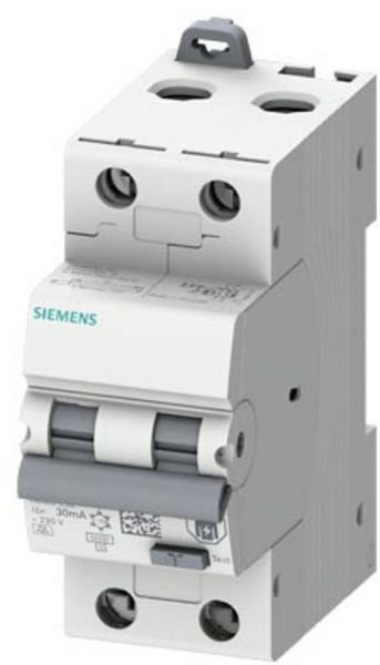 Produktbild: Siemens 5SU13266FP16 FI-Schutzschalter/Leitungsschutzschalter Sicherungsgr&ouml;&szlig;e = 2 2polig 16 A 0.03 A