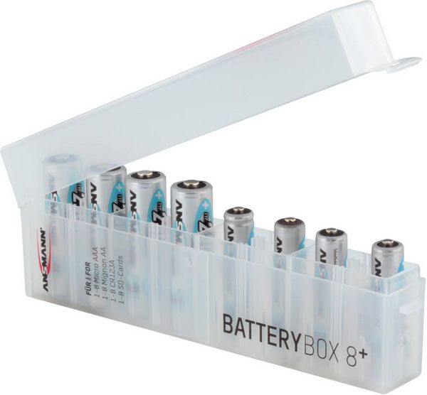 Produktbild: Ansmann Foto Plus 8 Batteriebox 8x Micro (AAA), Mignon (AA), CR123 (L x B x H) 160 x 22 x 55mm