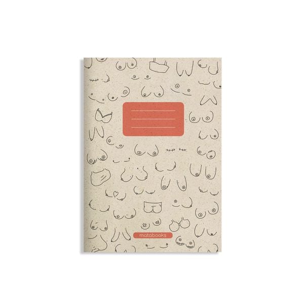 Produktbild: matabooks - A5 Notizheft aus Graspapier - Maya Farbe: Melon