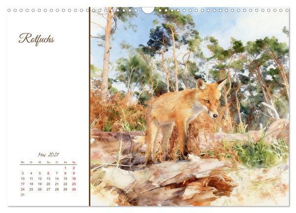 Produktbild: Tiere in Skandinaviens Wildnis (Wandkalender 2027 DIN A3 quer), CALVENDO Monatskalender