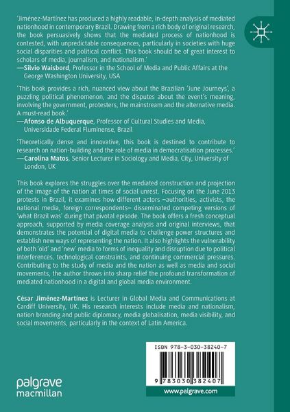 Produktbild: Media and the Image of the Nation during Brazil&rsquo;s 2013 Protests