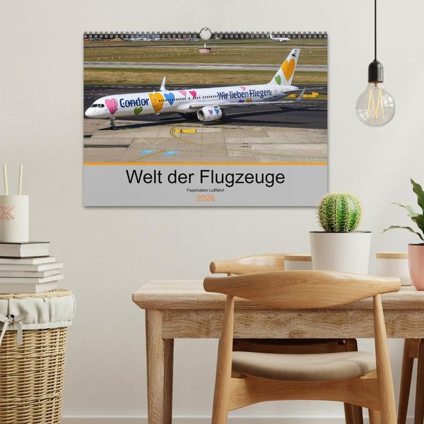 Produktbild: Welt der Flugzeuge - Faszination Luftfahrt 2026 (Wandkalender 2026 DIN A3 quer), CALVENDO Monatskalender