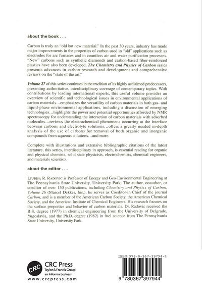Produktbild: Chemistry & Physics of Carbon