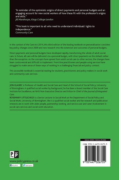 Produktbild: Direct payments and personal budgets