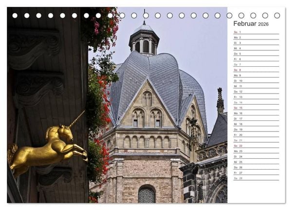 Produktbild: Kaiserstadt Aachen (Tischkalender 2026 DIN A5 quer), CALVENDO Monatskalender