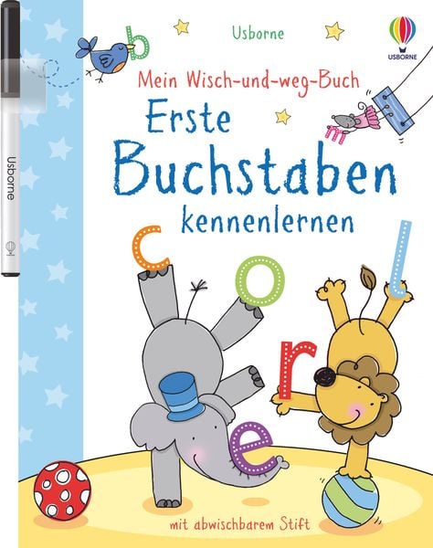 Mein Wisch-und-weg-Buch: Erste Buchstaben kennenlernen, Taschenbuch von , Usborne, 978-1-78941-692-3