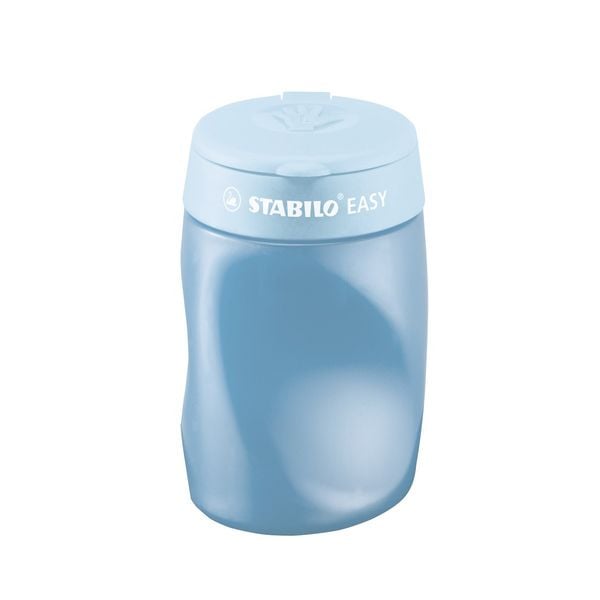 STABILO Ergonomischer Dosen-Spitzer für Linkshänder - EASYsharpener - 3 in 1 - blau