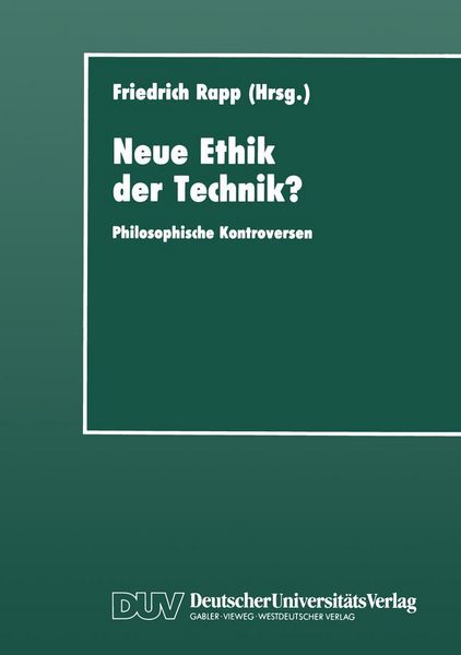 Produktbild: Neue Ethik der Technik?