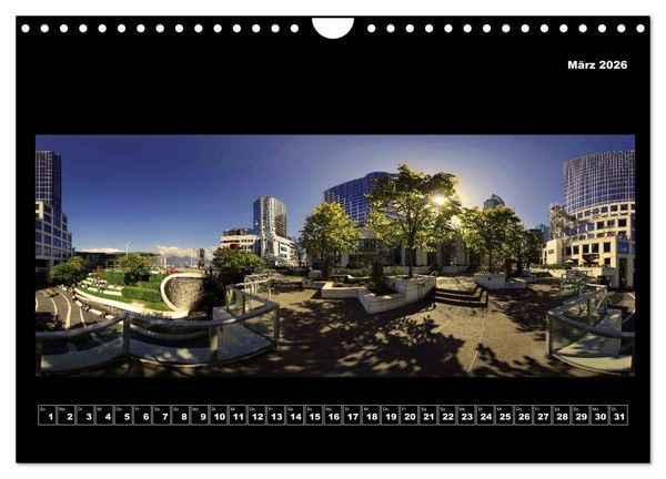 Produktbild: Vancouver / Kanada in faszinierender 360&deg; Panorama-Photographie (Wandkalender 2026 DIN A4 quer), CALVENDO Monatskalender