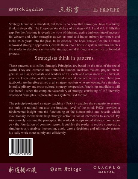 Produktbild: The Forgotten Vocabulary of Strategy Vol.1